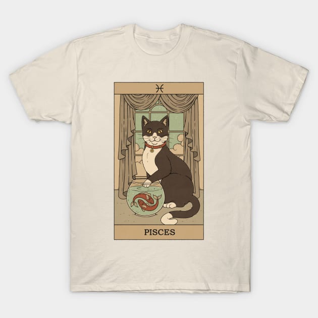 Pisces Cat T-Shirt by thiagocorrea